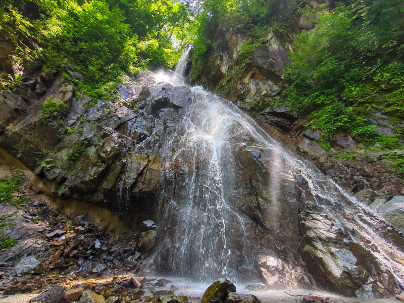 Co1191m地点の滝15m。ややボロいが登れそう。